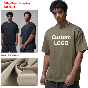 Camiseta Extra Grande Personalizada, 230 g/m², Alta Calidad, Camiseta <span class=keywords><strong>de</strong></span> Lujo al por Mayor, Camiseta Lisa con Diseño Gráfico Personalizado para Impresión DTG - Product Image 3