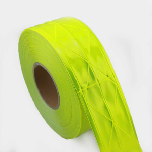 Tissu décoratif haute visibilité bande réfléchissante en PVC pour vêtements - Product Image 2