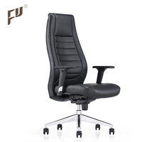 Chaise de bureau de direction pivotante de style traditionnel en cuir PU FURICCO en gros
