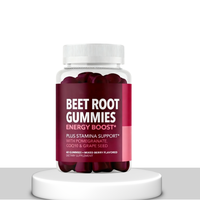 Gummies de Betterave - Oxyde Nitrique & Extrait de Pépins de Raisin, Poudre de Betterave, Compléments Énergétiques pour Adultes, Certifiés Halal pour le Soutien de la Santé