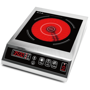 Nouvelle <span class=keywords><strong>plaque</strong></span> chauffante électrique multifonctionnelle commerciale en cristal noir 2025, 3500W, encastrable, en acier inoxydable, portable, prête pour les VR - Product Image 2