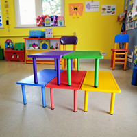 Ensemble de chaises de table de jardin d'enfants modernes chaises de bureau en plastique épais pour enfants respectueux de l'environnement