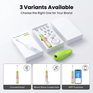 <span class=keywords><strong>Brosse</strong></span> <span class=keywords><strong>à</strong></span> dents électrique sonique professionnelle personnalisée pour enfants, certifiée APP Music, pour un nettoyage buccal doux - Product Image 3