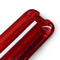 Barre de lumière de secours à led rouge bleu ambre 47 pouces 216w avec haut-parleur sirène LED lumière stroboscopique d'avertissement