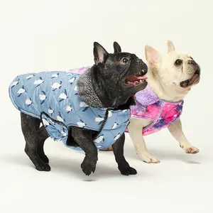 Abrigo Reversible para perro pingüino, chaleco acolchado térmico impermeable para mascotas, chaqueta, ropa de invierno para perros, ropa cálida y cómoda para mascotas