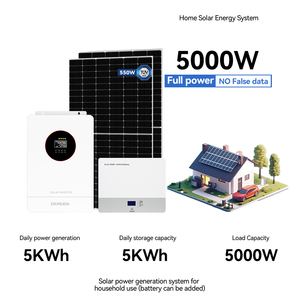 ระบบโซลาร์เซลล์ไฮบริดแบบออฟกริด 3 กิโลวัตต์ 5 กิโลวัตต์ 5.5 กิโลวัตต์ 5000 วัตต์ พร้อมระบบกักเก็บพลังงานสำหรับบ้าน 5 กิโลโวลต์แอมแปร์ 5.5 กิโลวัตต์-5.4 กิโลวัตต์ชั่วโมง ชุดโซลาร์เซลล์ครบชุด 5 กิโลวัตต์ - Product Image 3