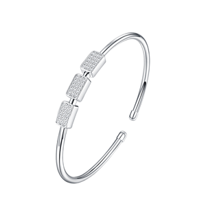 Pulsera de Plata S925 al por Mayor con Piedras VVS Melee Brillantes de Moissanita, Resistente al Deslustre, Hipoalergénica, de Lujo, Unisex - Product Image 1