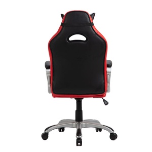 Chaise de jeu personnalisée en cuir PU <span class=keywords><strong>Scorpion</strong></span> noir et rouge avec roues pour joueur de course de bureau - Product Image 3