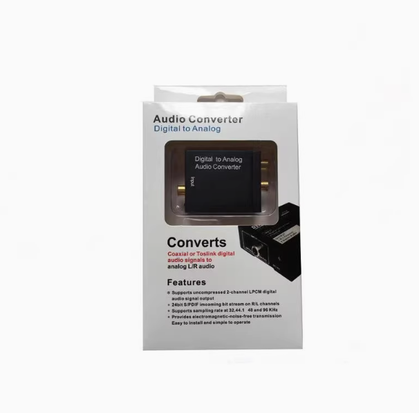 Original Brand Digital to Analog Coaxial Fiber Optic Audio Converter-General Purpose