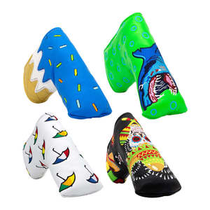 New Style Wholesale Custom Embroidery Logo <b>Putter</b> <b>Covers</b> Golf Blade <b>Putter</b> <b>Cover</b> With Magnetic Closure - Product Image 4