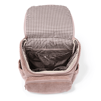 Sac à dos pour enfants en velours côtelé, capacité de 13 L, grande ouverture à fermeture éclair supérieure, poche intérieure isolée, sac à dos pour enfants, sangle d'épaule réglable