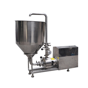 Sanitaire en acier inoxydable 304 316L homogénéisateur à haut cisaillement pompe mélangeuse émulsifiant à un étage homogénéisation <span class=keywords><strong>avec</strong></span> trémie - Product Image 3