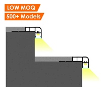 Marchepieds de nez d'escalier éclairés par LED Profilé LED d'escalier monté en surface en aluminium pour le théâtre