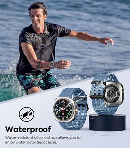 Banda de silicona deportiva transpirable suave para SamSung para Galaxy <span class=keywords><strong>Watch</strong></span> 7 Ultra Band 47mm Correa Marina duradera pulsera de reloj inteligente - Product Image 5