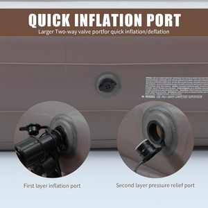 Lgm 2-người sofa bơm hơi với hai lớp không khí vòi phun tay vịn dày không khí di động ghế cho người lớn cắm trại bãi biển trong nhà - Product Image 4