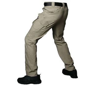 Vêtements Pantalones De Hombre <span class=keywords><strong>Pantalon</strong></span> Tactique Jambe Large Cargo Camo Marron Randonnée Style Noir Charpentier Baggy Travail <span class=keywords><strong>Pantalon</strong></span> Hommes - Product Image 4