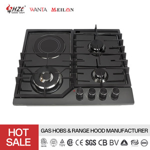 <span class=keywords><strong>Estufa</strong></span> Combinada de Gas y Eléctrica de 4 Quemadores con Panel de Vidrio al <span class=keywords><strong>Mejor</strong></span> Precio para Cocinar en Casa - Product Image 2