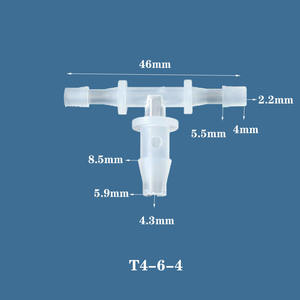Chang En kaus pengurang plastik, perlengkapan pipa kaus pengurang T berbentuk T sambungan PP food grade - Product Image 6