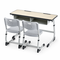 Ensemble Chaise et Bureau Enfant Ajustables et Confortables – Mobilier Moderne pour Chambre, Bureau à Domicile, École, Salle de Classe, Hôtel et Salon