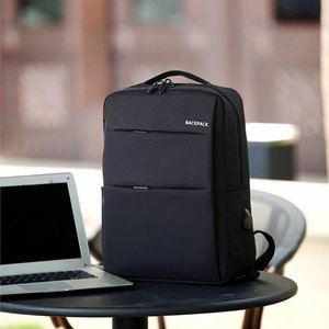 Waterproof Oxford <b>Laptop</b> <b>Bag</b> with USB Port, Business Travel Backpack - Product Image 5