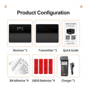 Foorir Không Dây Khách Truy Cập Hồng Ngoại Tự Động Người Truy Cập Cảm Biến Cho Bán Lẻ Khách Hàng Giao Thông Truy Cập - Product Image 6