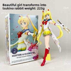 Figurines d'action en peluche courte japonaise <span class=keywords><strong>LINDA</strong></span> Toy Spot Sailor Moon Anime, 11-30 cm, collection de modèles de jouets décoratifs pour les 14 ans et plus - Product Image 2