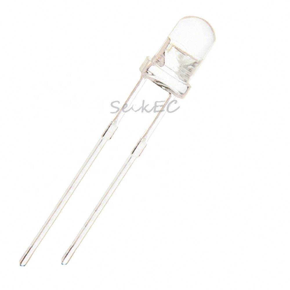 3mm UV LED Diode 365nm 395nm 400nm Light Purple Water Clear Round 5mm UVC LED Diode 3mm LED 3 mm