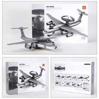 Sistema de Advertencia y Control Aéreo, Set de Bloques de Construcción de Aviones Militares de Partículas Pequeñas para Suministro a Granel, Modelo de Juguete de Exhibición