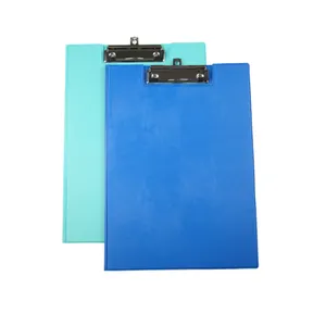 Presse-papiers en plastique de mode Logo personnalisé d'usine Taille A4 dossiers de portefeuille en plastique personnalisés avec Popper - Document Pock GT-JTB001