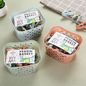 30 mollette in plastica <span class=keywords><strong>per</strong></span> bucato, organizer portaoggetti <span class=keywords><strong>per</strong></span> panni e asciugamani, clip a molla con cesto appendiabiti - Product Image 5