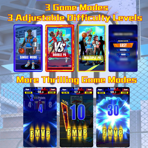 เครื่องเกมบาสเก็ตบอลและมวยไซเบอร์ฮูปสตรีทแบบหยอดเหรียญสำหรับศูนย์เกม - Product Image 2