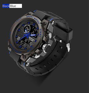 Reloj Deportivo Digital para Hombre Sanda 739, Reloj de Pulsera Electrónico Impermeable con Doble Pantalla, Reloj Deportivo Informal para Exteriores para Hombre - Product Image 4