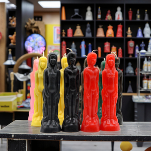 Bougie parfumée en cire de paraffine avec figurine masculine noire pour les bars Hoodoo, votive, Noël, Pâques, Ramadan, bougie catholique - Product Image 5