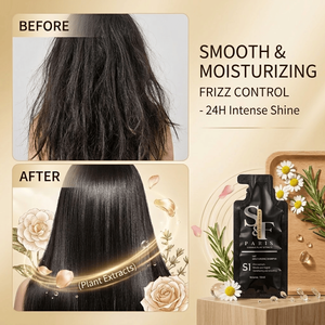 Sachet de Shampooing Hydratant Contrôle Sébum S&F Marque Privée pour Cheveux Secs et Gras, Petit Format 10ml, Formule Crème Concentrée - Product Image 3