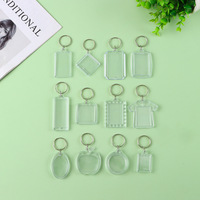 Transparenter Acryl-Foto-Schlüsselanhänger, Bilderrahmen-Schlüsselring, Individueller Bildhalter für Geschenke und Werbung