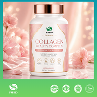 Capsules de collagène OEM ODM avec vitamine C, biotine, complément alimentaire pour la santé de la peau, des cheveux, des ongles et des articulations, 60 capsules