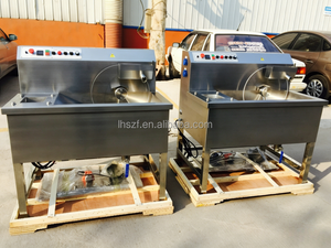 Nouvelle machine portable électrique mini 8 kg pour la fabrication, le trempage, le tempérage et l'enrobage <span class=keywords><strong>de</strong></span> barres <span class=keywords><strong>de</strong></span> <span class=keywords><strong>chocolat</strong></span> avec roue <span class=keywords><strong>de</strong></span> fusion - Product Image 3