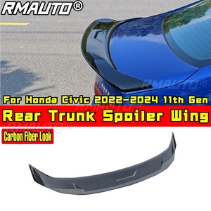 สปอยเลอร์หลังคาท้ายรถ สปอยเลอร์หลังสำหรับ Honda Civic 2022-2024 รุ่นที่ 11 ชุดแต่งรถยนต์ - Product Image 1