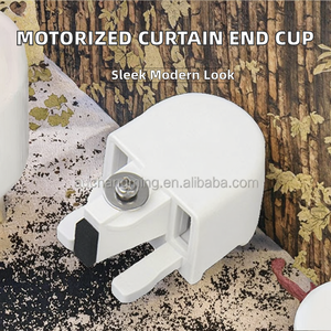 Tapa pequeña negra <span class=keywords><strong>ORVIBO</strong></span>, tapa de diseño moderno, material de PC blanco, caja de engranajes pequeña duradera, accesorios para cortinas de sala de estar - Product Image 1