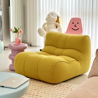Canapé de relaxation moderne modulaire en tissu capitonné avec fonction inclinable pour la maison, fauteuil pouf de salon en mousse compressée
