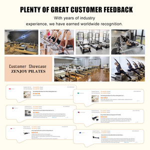 ZENJOY Reformer Pilates Professionnel en Bois d'Érable avec Ressorts Réglables, Équipement de Fitness pour Entraînement Complet du Corps - Product Image 4