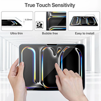 Protecteur d'écran en verre trempé 9h HD transparent anti-poussière sans bulles pour ipad Pro /iPad Air Mini 9.7 10.2 11 13 2024