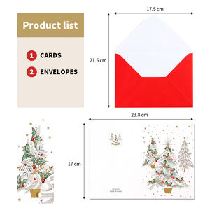 การ์ดอวยพร2024แบบกำหนดเองพร้อมจอแสดงผลแบบซอง19.5*10.9ซม. - Product Image 2