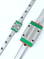 HIWIN Guides linéaires en acier miniatures pièces CNC glissière HGH15CA HGH20CA HGH25CA Rail linéaire nouveau avec moteur à roulement PLC