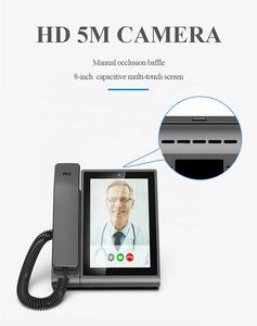 Teléfono IP de Fábrica con Pantalla de 8 Pulgadas, Android 12, Cámara de 5MP, WiFi, Puertos RJ45, POE, RJ11, 16 Cuentas SIP, Teléfono VoIP PSTN con Video Personalizado - Product Image 2