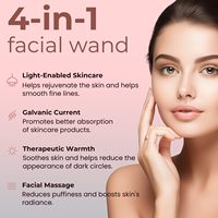 Nieuw waterdicht handheld oogapparaat met verwarmde vibrerende infusiepen verwijdert donkere kringen en rimpels, voor thuisgebruik, USB oplaadbaar, beautyproduct