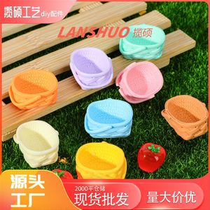 ตะกร้าเรซิ่น 3 มิติขนาดจิ๋ว สีสันสดใส รูปทรงกลม อุปกรณ์เสริมสำหรับเล่นสมมติ พลาสติกสำหรับงานฝีมือ พวงกุญแจ เคสโทรศัพท์ กระเป๋าถือขนาดเล็ก ขอบตกแต่ง - Product Image 2