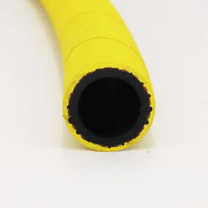 Tuyau <span class=keywords><strong>flexible</strong></span> jaune <span class=keywords><strong>haute</strong></span> <span class=keywords><strong>pression</strong></span> 1/4-4 pouces, 20 <span class=keywords><strong>bars</strong></span>, <span class=keywords><strong>300</strong></span> PSI, en nitrile tressé textile, pour air et eau, facteur de sécurité 3:1, 60 <span class=keywords><strong>bars</strong></span> - Product Image 2