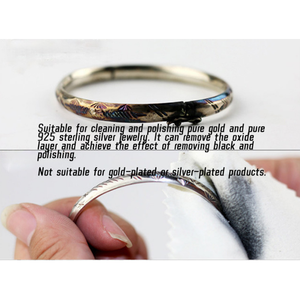 Paño de microfibra suave con logotipo personalizado de 8cm y 3,15 ", paño de limpieza de plata esterlina para pulir joyas de oro puro con óxido - Product Image 2