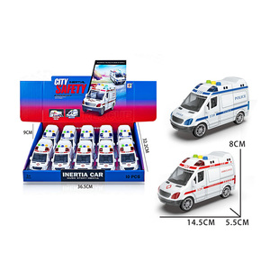 Nouvelle conception de voiture <span class=keywords><strong>jouet</strong></span> à inertie à succès, modèle de véhicule à inertie en plastique avec son, lumière et musique, police, <span class=keywords><strong>ambulance</strong></span>, camion, <span class=keywords><strong>jouet</strong></span> pour garçons - Product Image 1